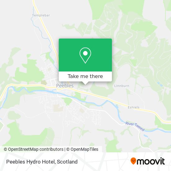 Peebles Hydro Hotel map