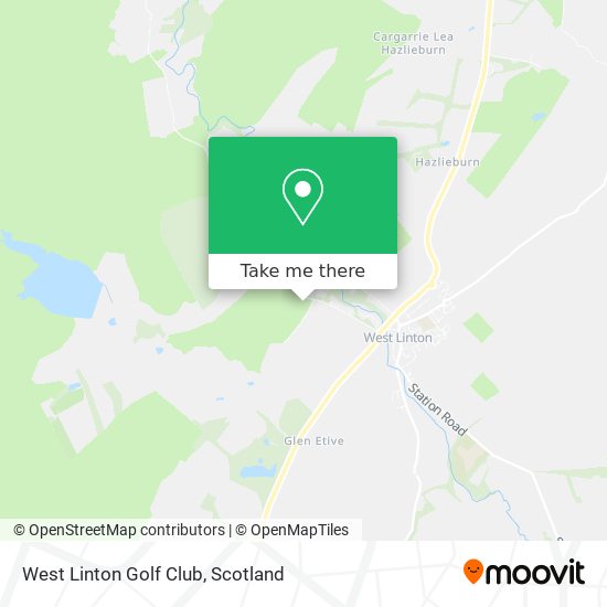 West Linton Golf Club map