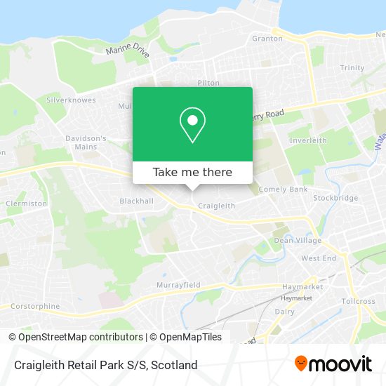 Craigleith Retail Park S/S map