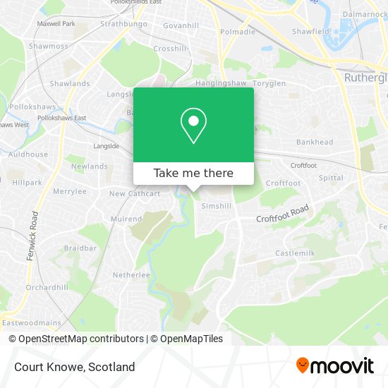 Court Knowe map