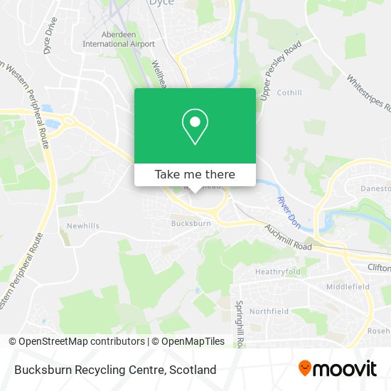 Bucksburn Recycling Centre map