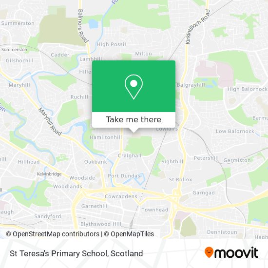 St Teresa's Primary School map
