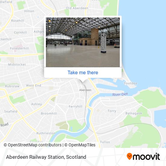 Aberdeen Railway Station map