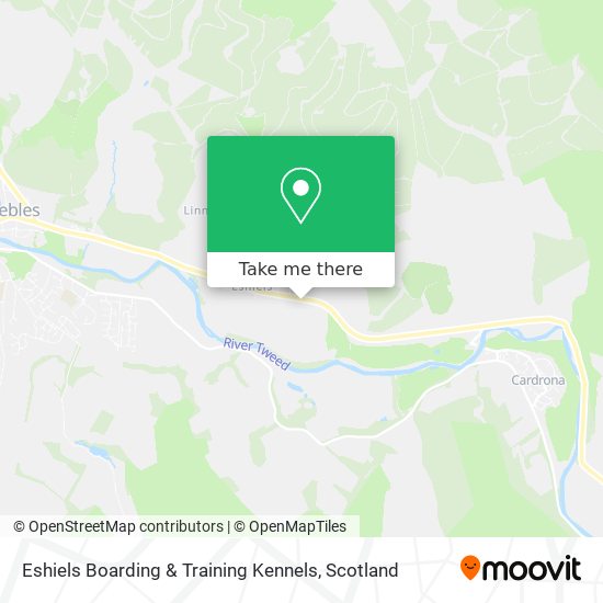 Eshiels Boarding & Training Kennels map