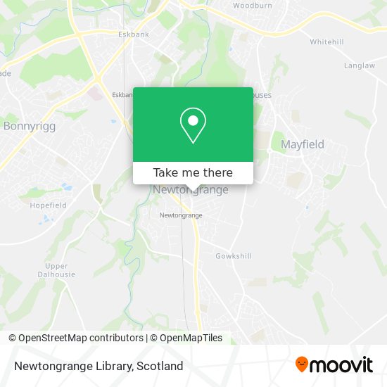 Newtongrange Library map