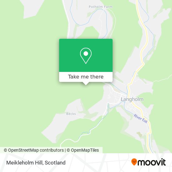 Meikleholm Hill map