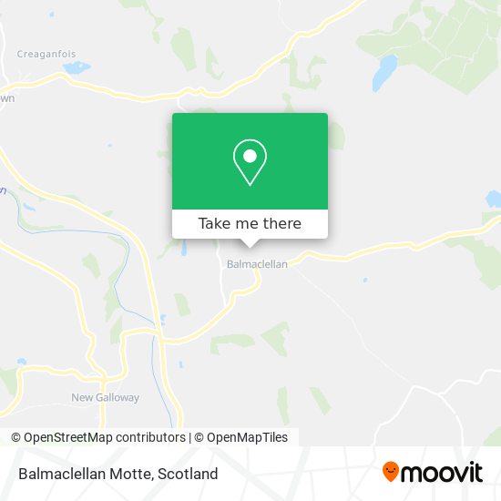 Balmaclellan Motte map