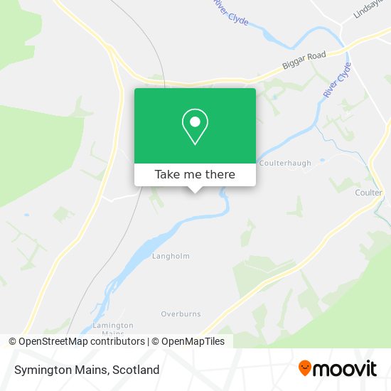 Symington Mains map