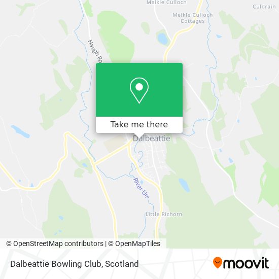 Dalbeattie Bowling Club map
