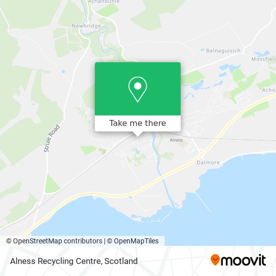 Alness Recycling Centre map