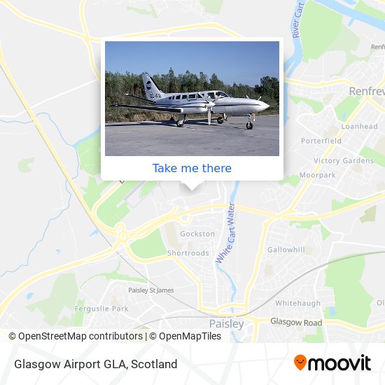 Glasgow Airport GLA map