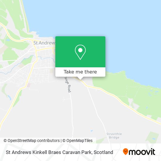 St Andrews Kinkell Braes Caravan Park map