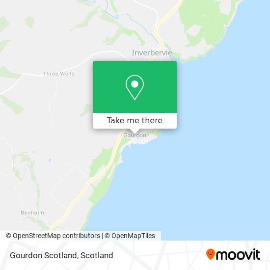 Gourdon Scotland map