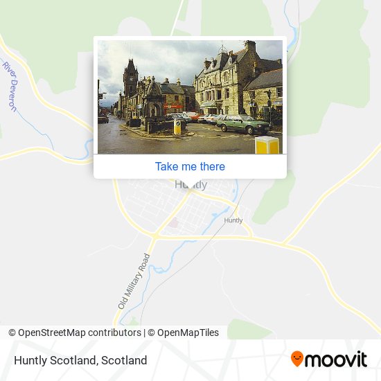 Huntly Scotland map