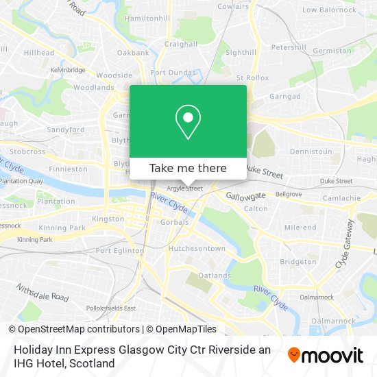 Holiday Inn Express Glasgow City Ctr Riverside an IHG Hotel map
