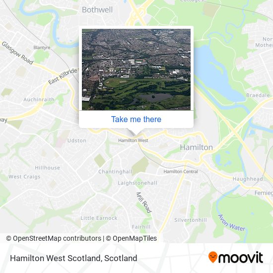 Hamilton West Scotland map