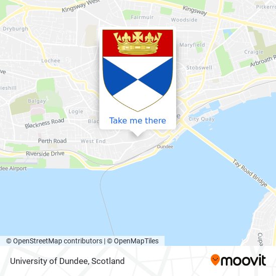 University of Dundee map