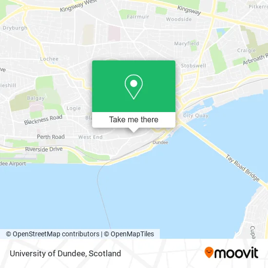 University of Dundee map