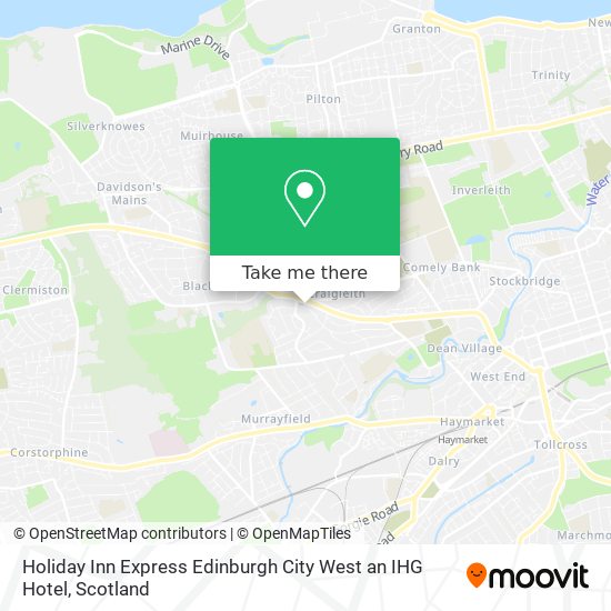 Holiday Inn Express Edinburgh City West an IHG Hotel map