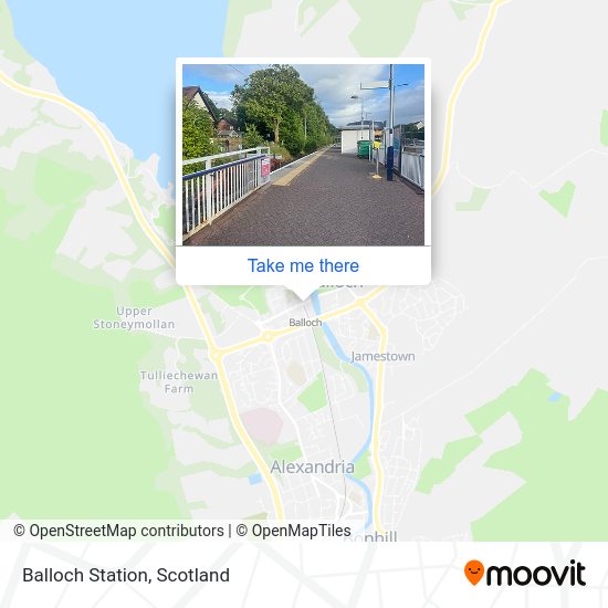 Balloch Station map