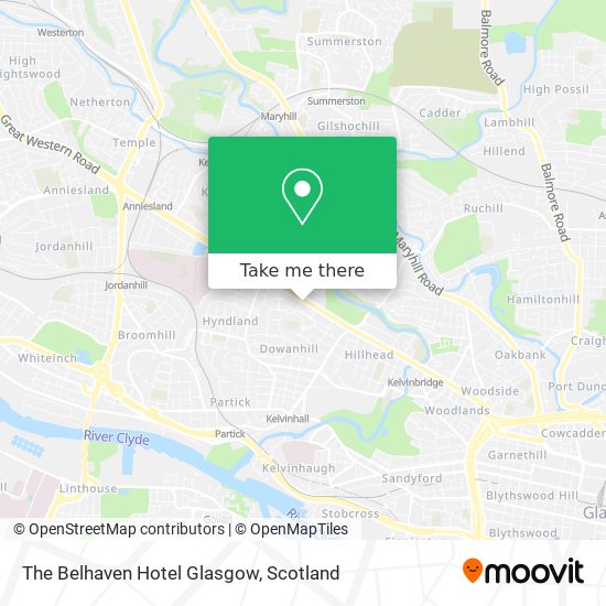 The Belhaven Hotel Glasgow map