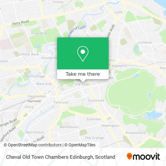 Cheval Old Town Chambers Edinburgh map