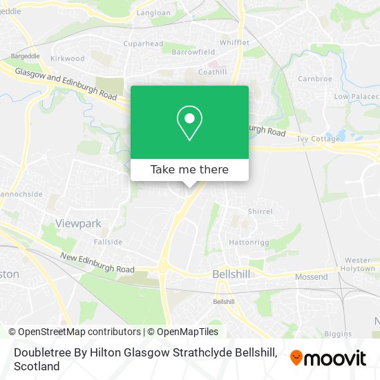 Doubletree By Hilton Glasgow Strathclyde Bellshill map