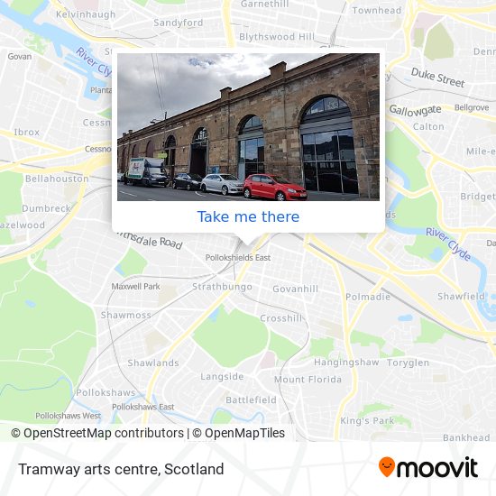 Tramway arts centre map