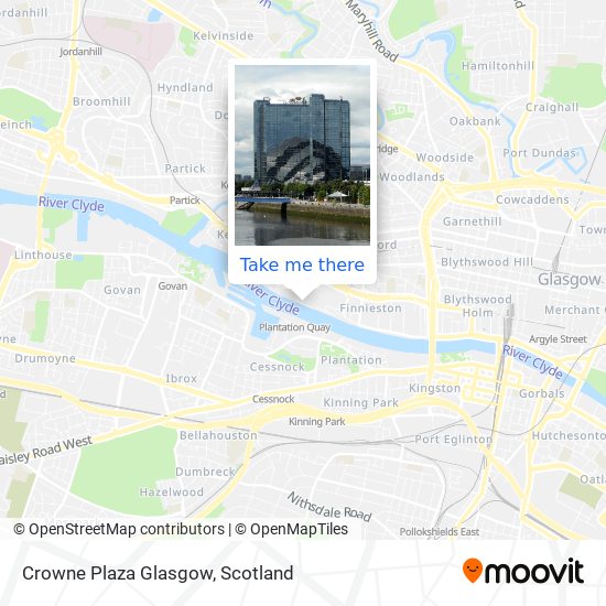 Crowne Plaza Glasgow map