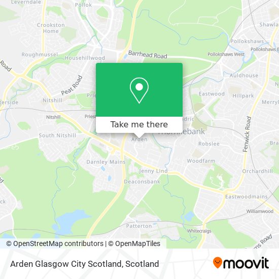 Arden Glasgow City Scotland map