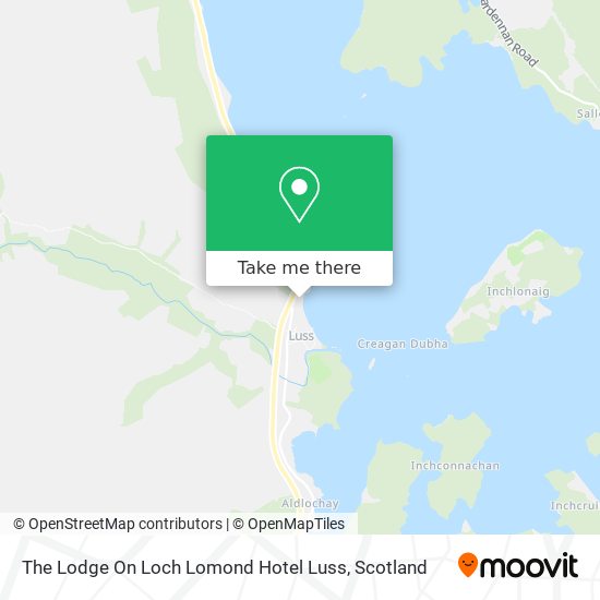 The Lodge On Loch Lomond Hotel Luss map