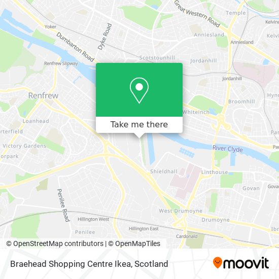 Braehead Shopping Centre Ikea map