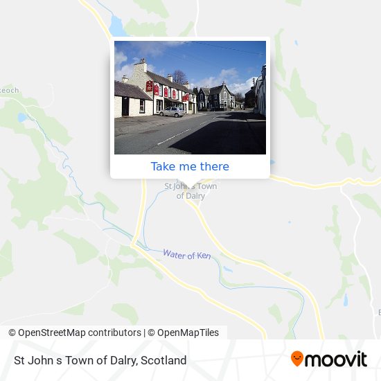 St John s Town of Dalry map