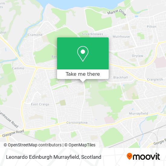 Leonardo Edinburgh Murrayfield map