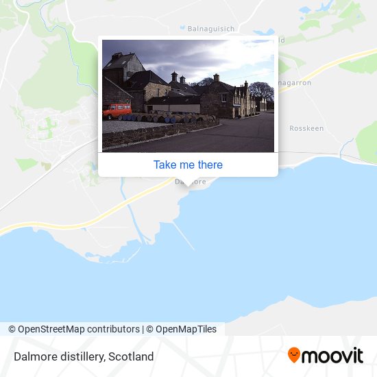 Dalmore distillery map