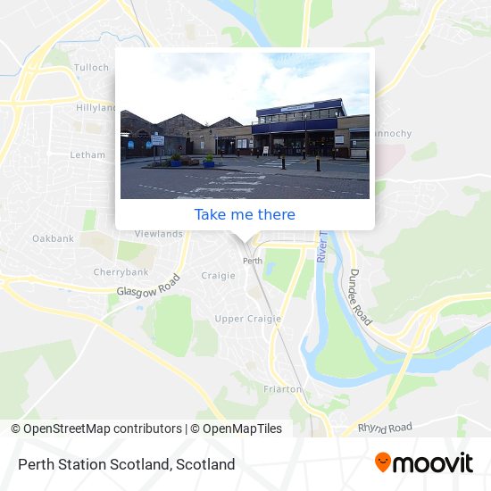 Perth Station Scotland map