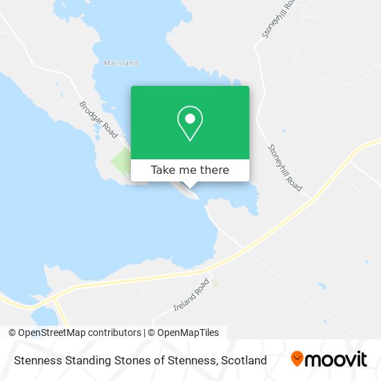 Stenness Standing Stones of Stenness map