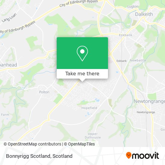 Bonnyrigg Scotland map