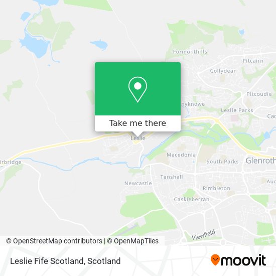 Leslie Fife Scotland map