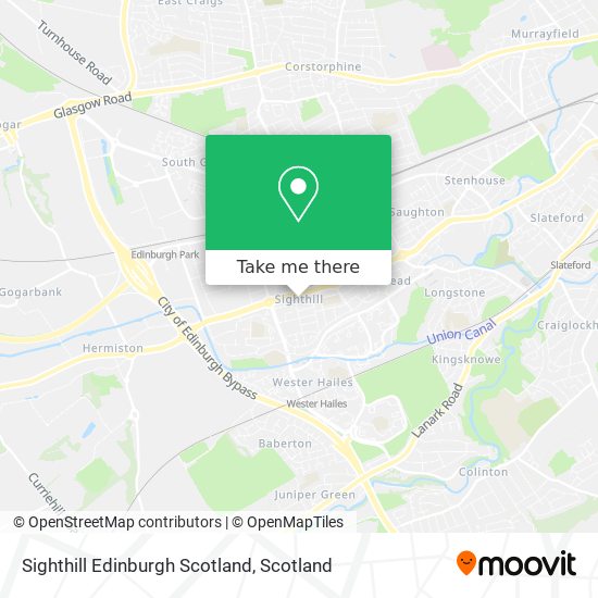 Sighthill Edinburgh Scotland map