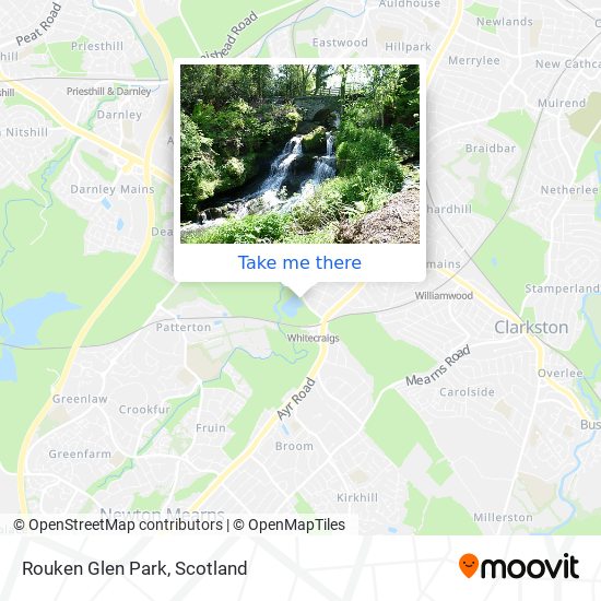 Rouken Glen Park map