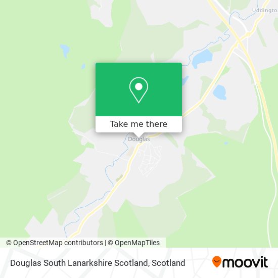 Douglas South Lanarkshire Scotland map