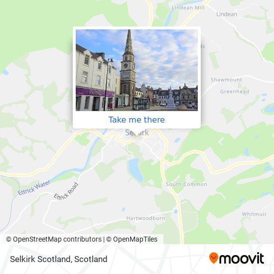 Selkirk Scotland map