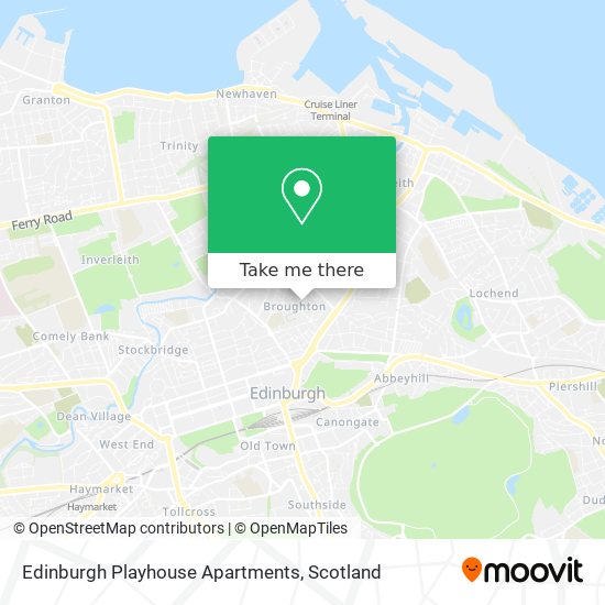Edinburgh Playhouse Apartments map