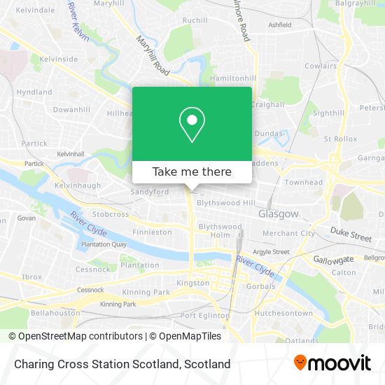 Charing Cross Station Scotland map