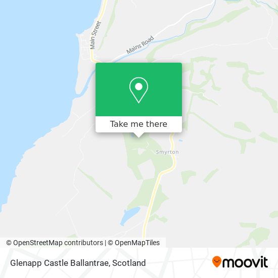 Glenapp Castle Ballantrae map