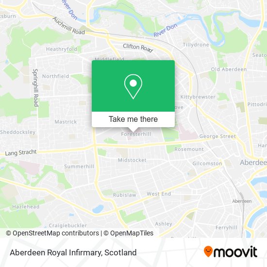 Aberdeen Royal Infirmary map