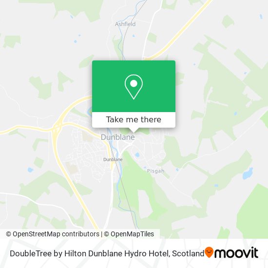 DoubleTree by Hilton Dunblane Hydro Hotel map