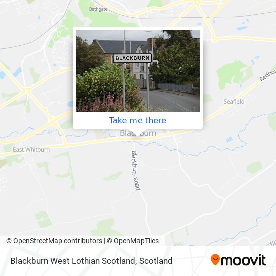 Blackburn West Lothian Scotland map