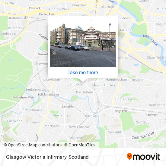 Glasgow Victoria Infirmary map